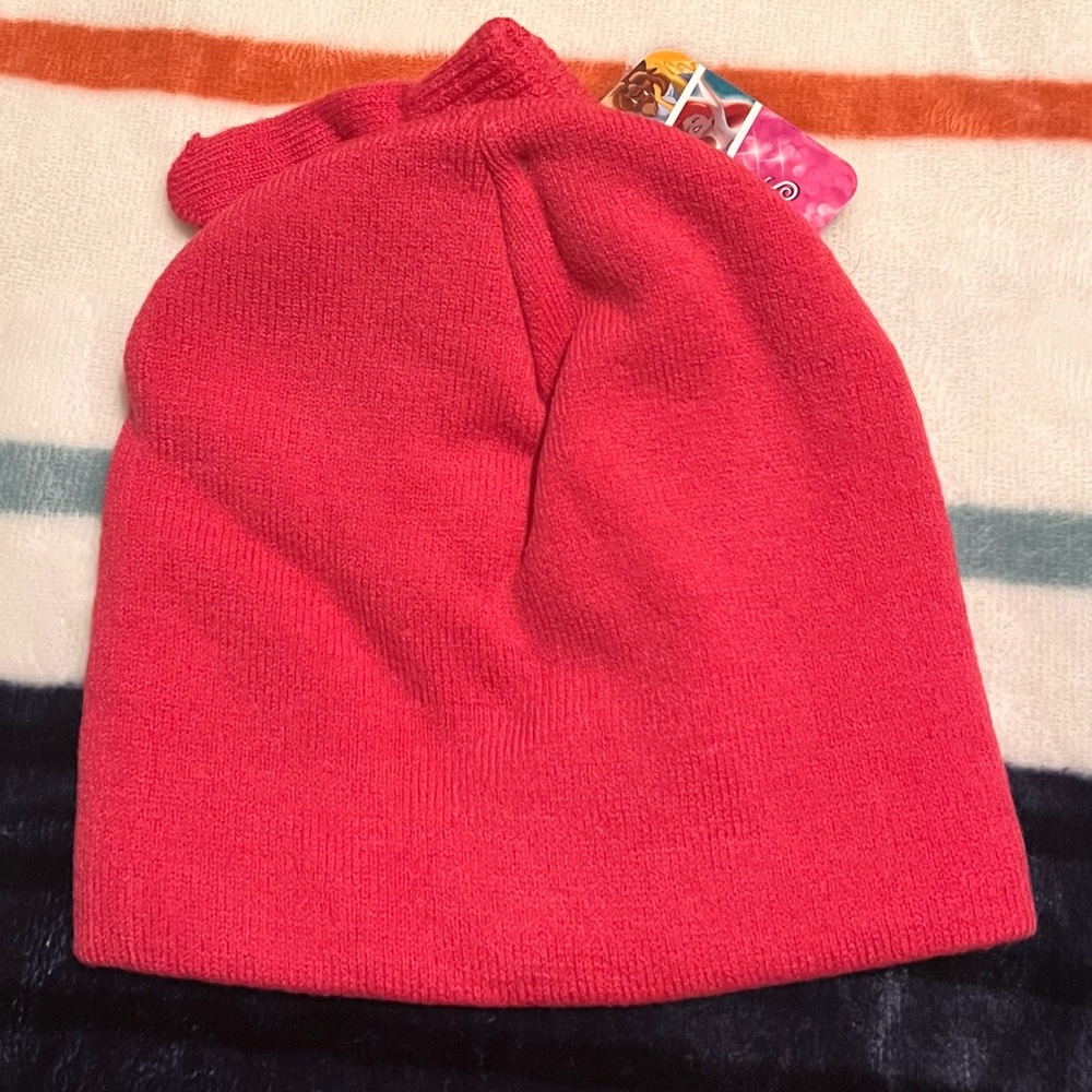 Disney Princess Belle Beanie Hat and Gloves mittens - Picture 3 of 4